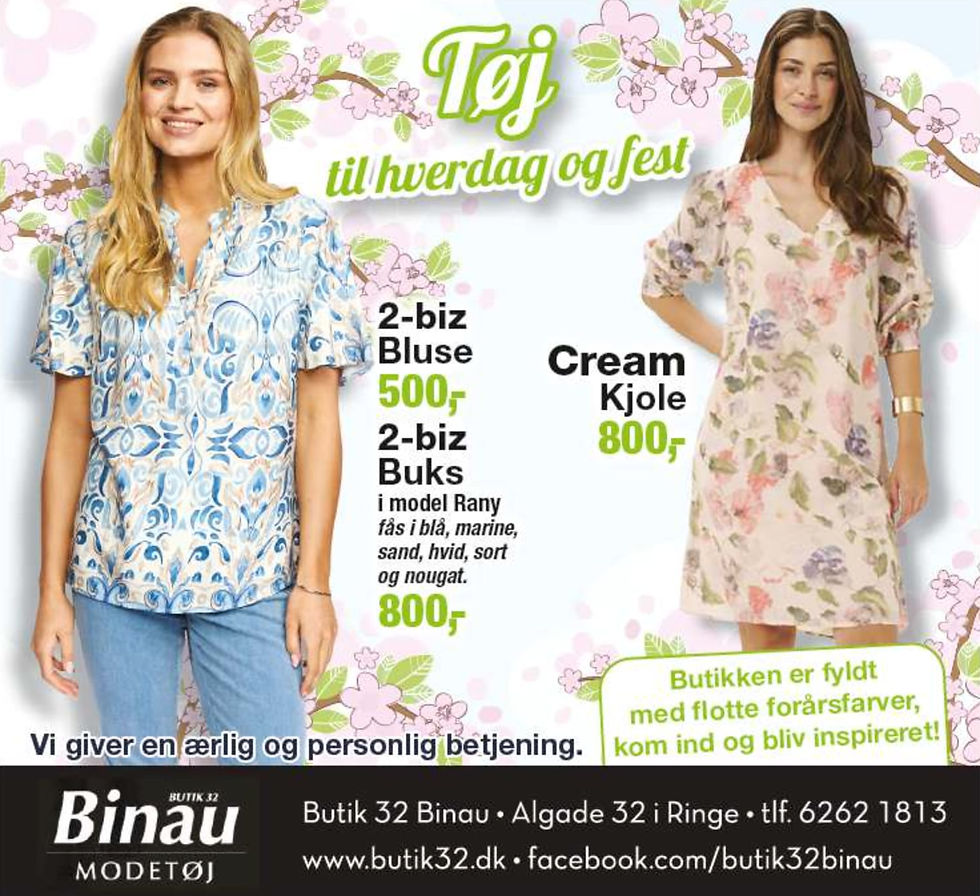 Tøj til hverdag og fest i forårets farver