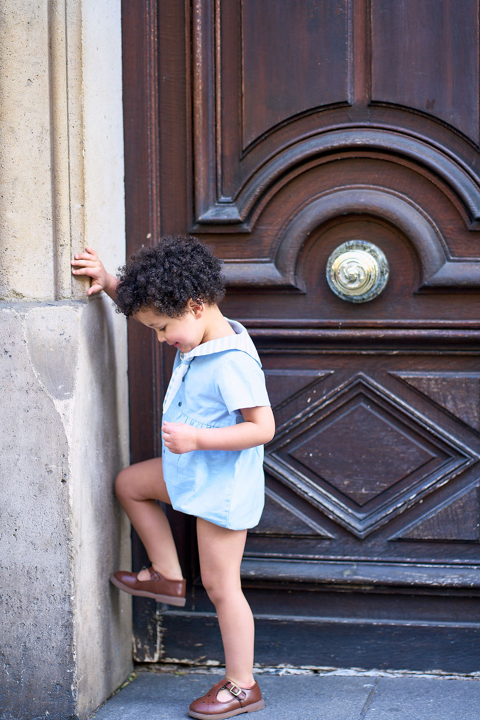 サムネイル： 【pre-oder】Maison Marelle | Romper ROI- blue sky