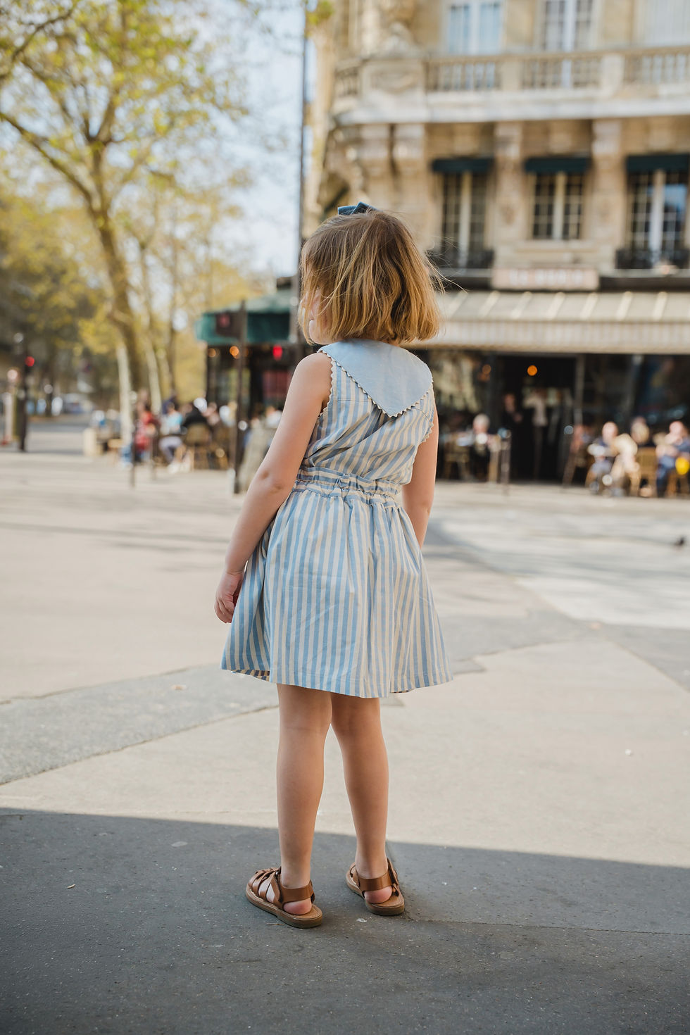 サムネイル： 【pre-oder】Maison Marelle | Shirt TRUDAINE- blue stripes