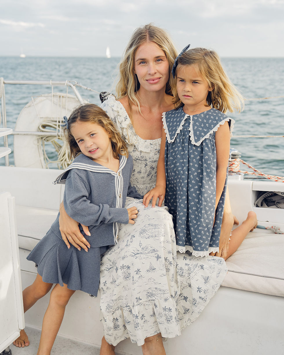 サムネイル： 〈Rylee+Cru〉POPTER DRESS DITSY || marine