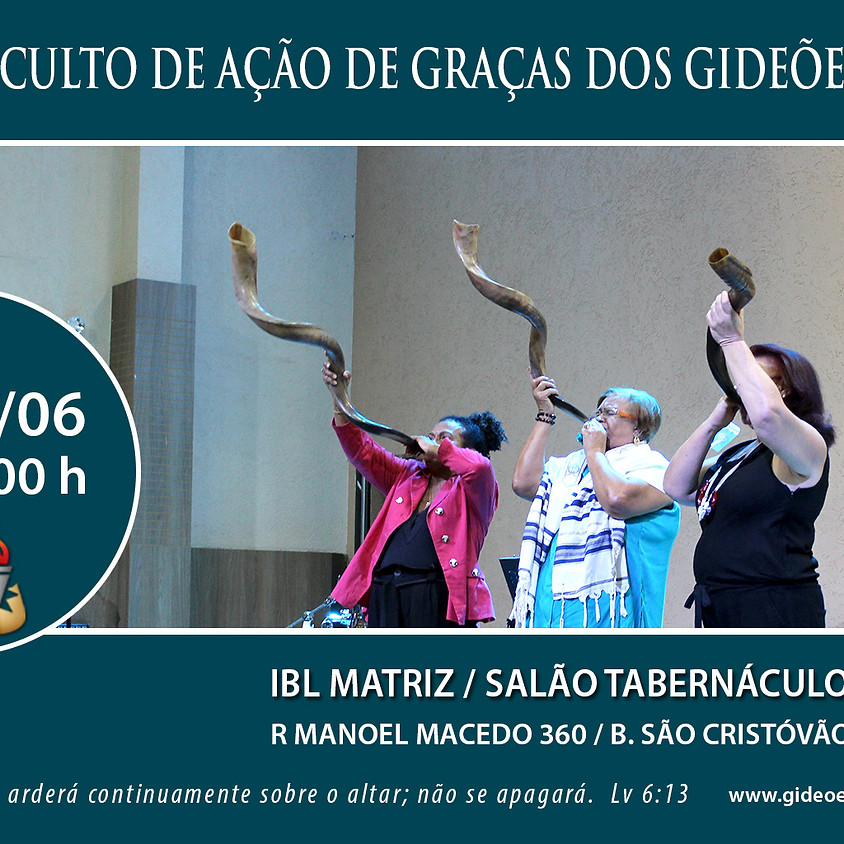 Culto de Ação de Graças Presencial 2021