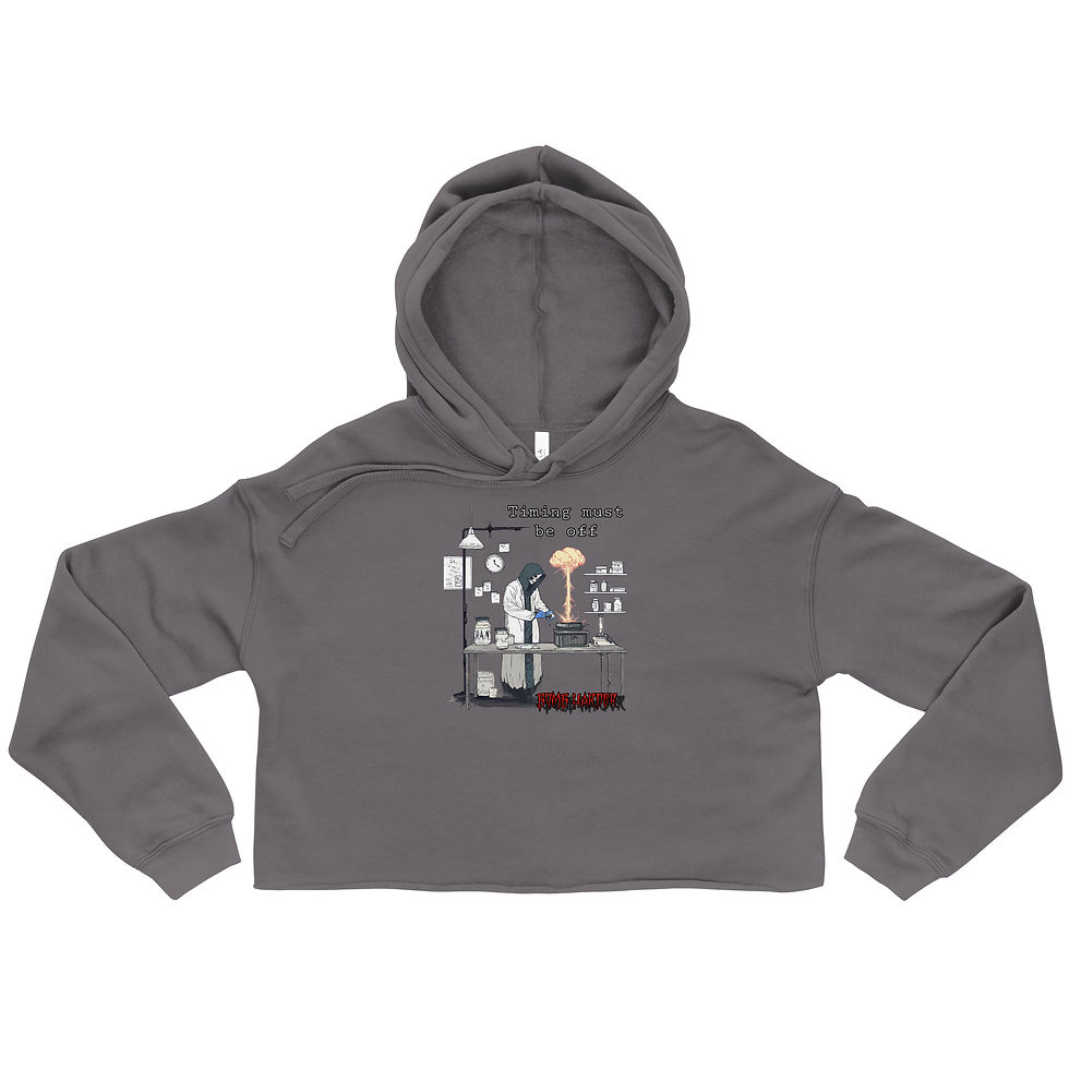 Thumbnail: "In the Lab" Bomb Harder - Crop Hoodie