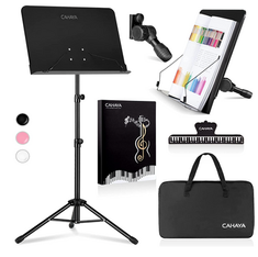 CAHAYA 5 in 1 Dual-use Sheet Music Stand & Desktop Book Stand
