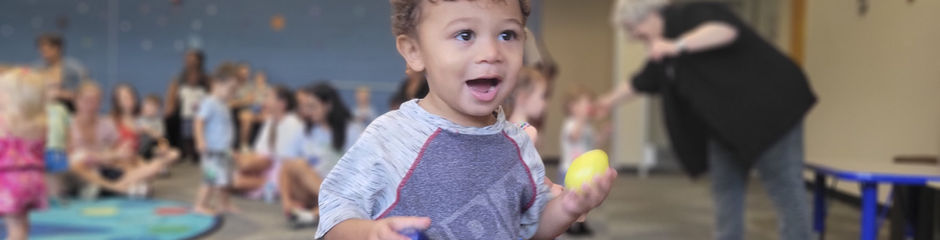 little boy enjoying music and movement at LyricalLove Music in Fort Lauderdale