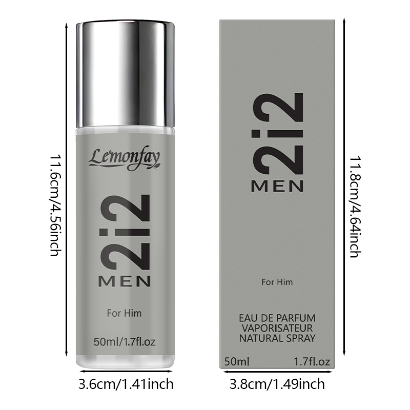 Miniatura: Lemonfay 2i2 Men Eau De Parfum For Him Natural Spray Long Lasting Fragrance 50ml