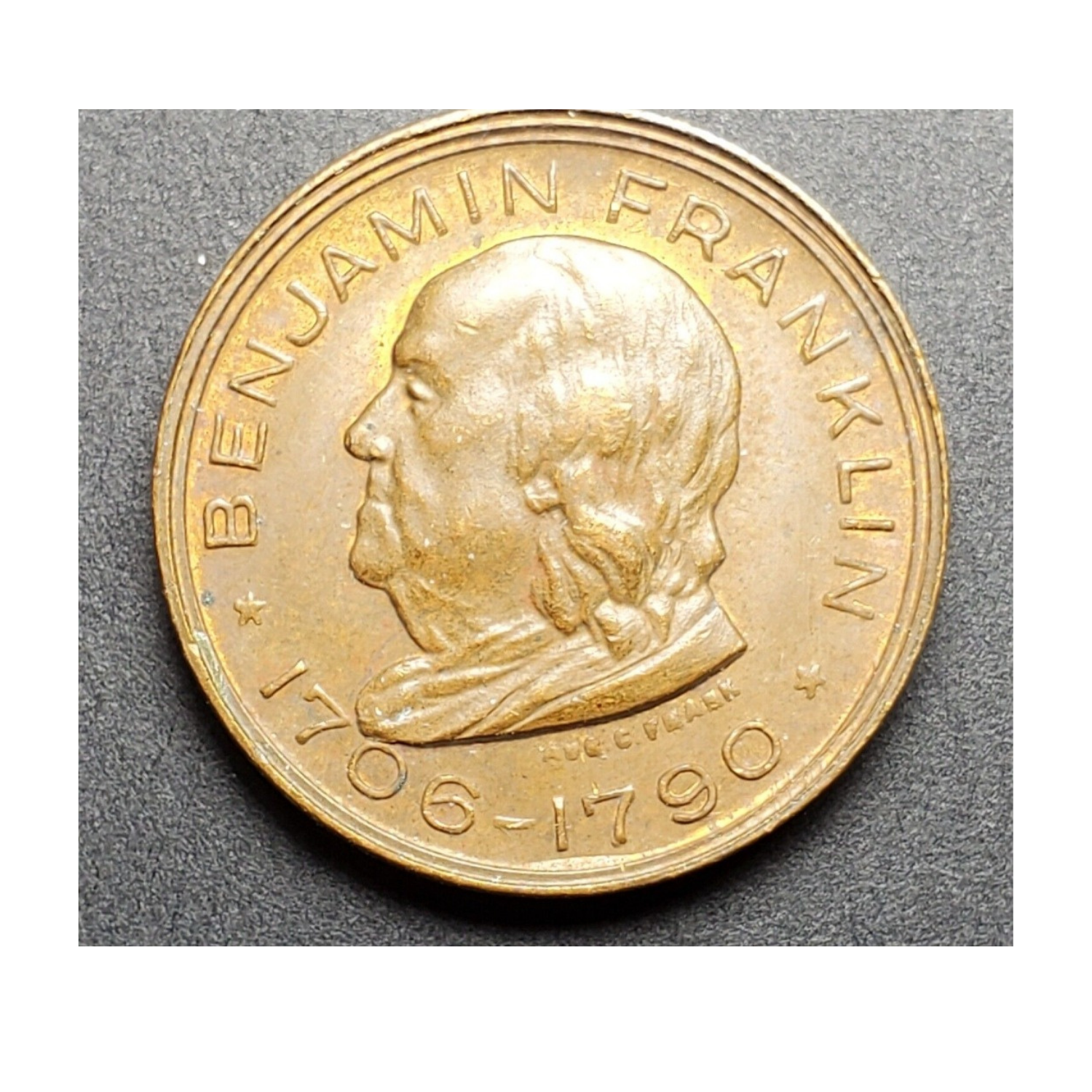 Benjamin Franklin Coin, #1001