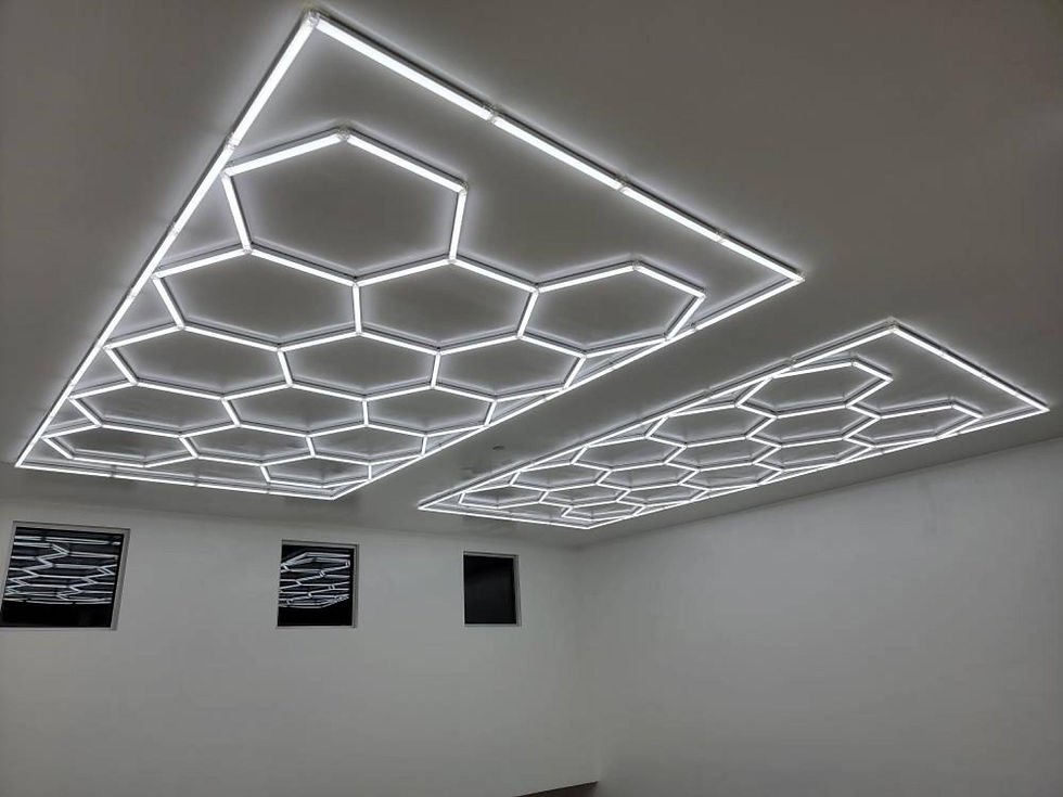 Miniatyrbilde: Hexagon-belysning 14 Grid System Med Ramme