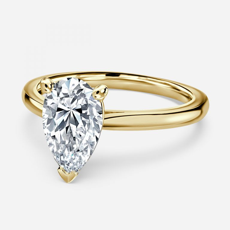 Ring mit Pear Lab-Grown Diamanten