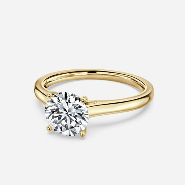 Solitär Ring mit Brillant Lab-Grown Diamanten