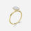 Miniaturbild: Alma - Oval Diamond Solitärring - Gelbgold