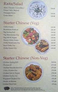 Menu of Café Manhattan