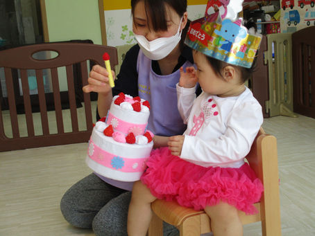 1歳のお誕生日おめでとう🍰