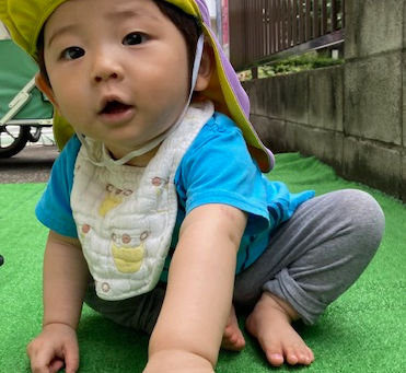 テラスで遊んだよ☺💖