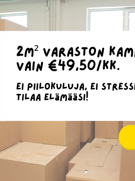 Lämpimät varastot alkaen €49,50/kk! 🔑