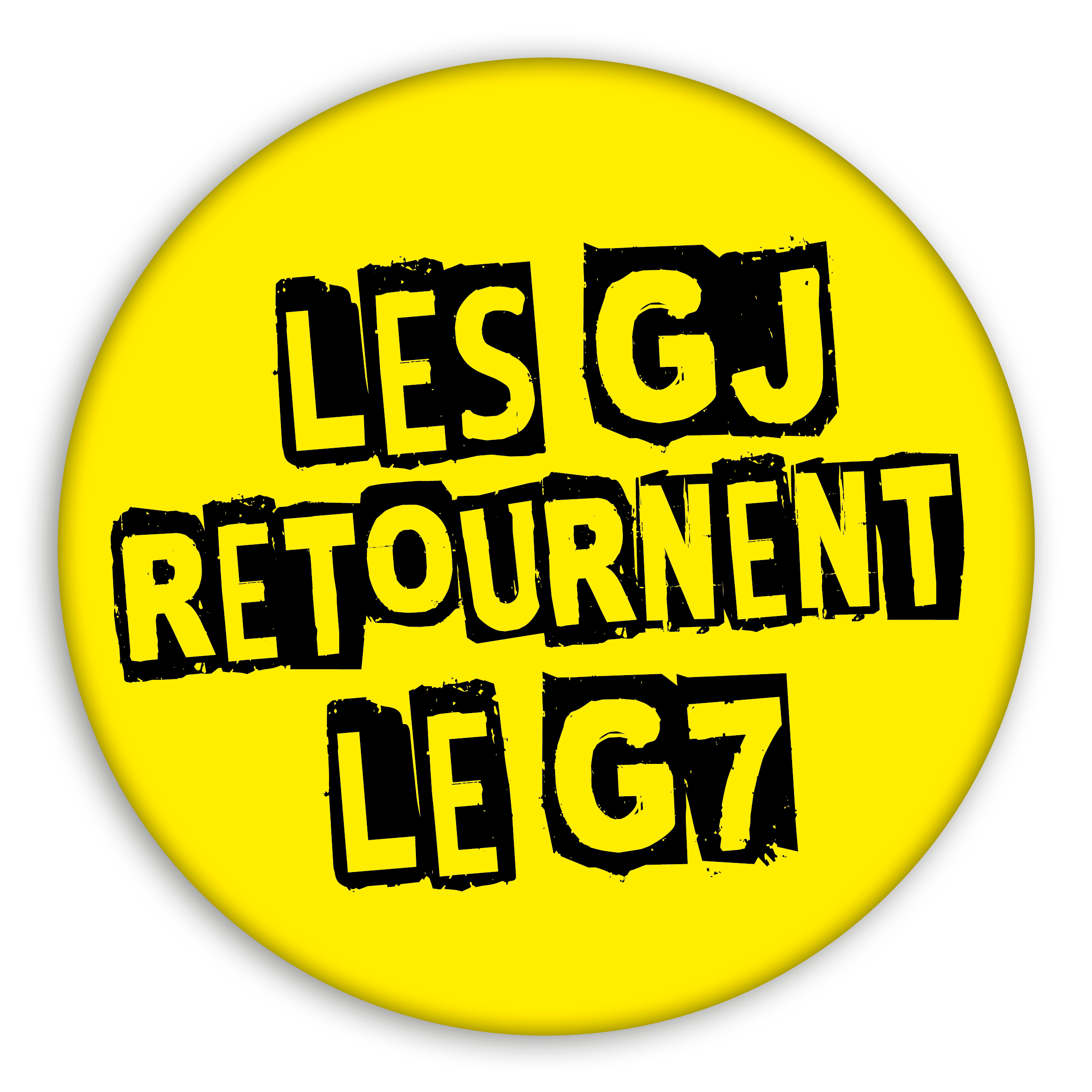 BADGE "LES GJ RETOURNENT LE G7"