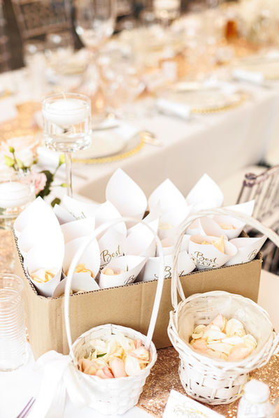 koszyczki z płatkami dla dziewczynek do kościoła