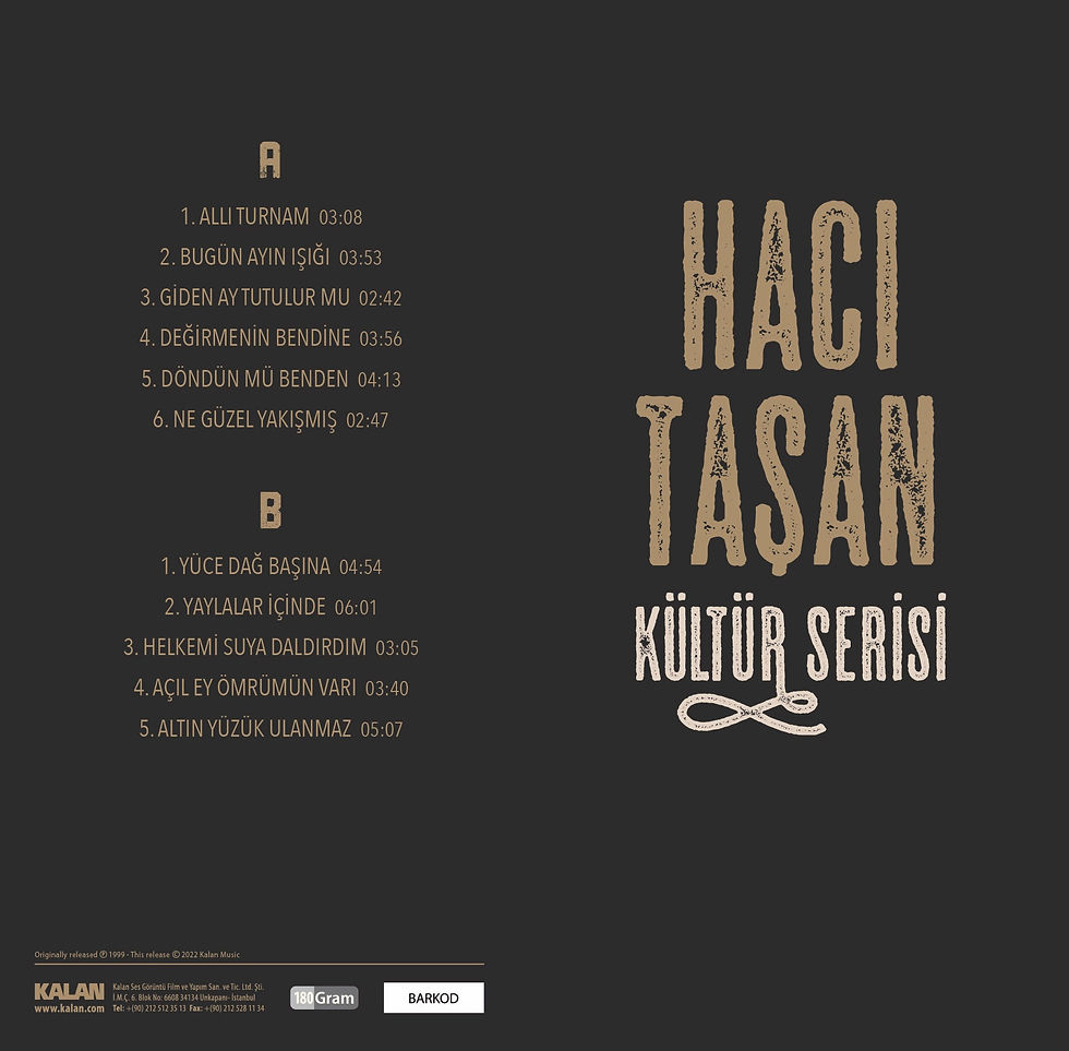 Hacı Taşan - Kültür Serisi plak
