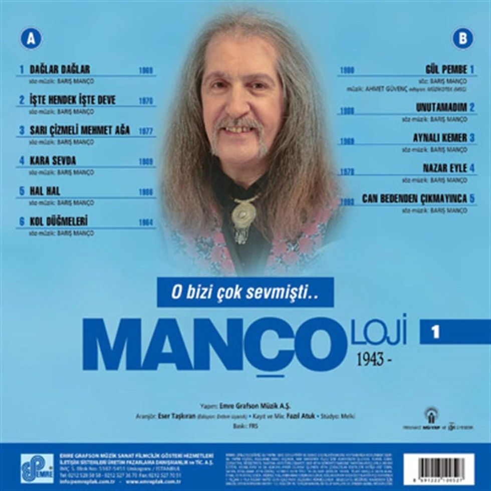 Barış Manço - Mançoloji 1 plak