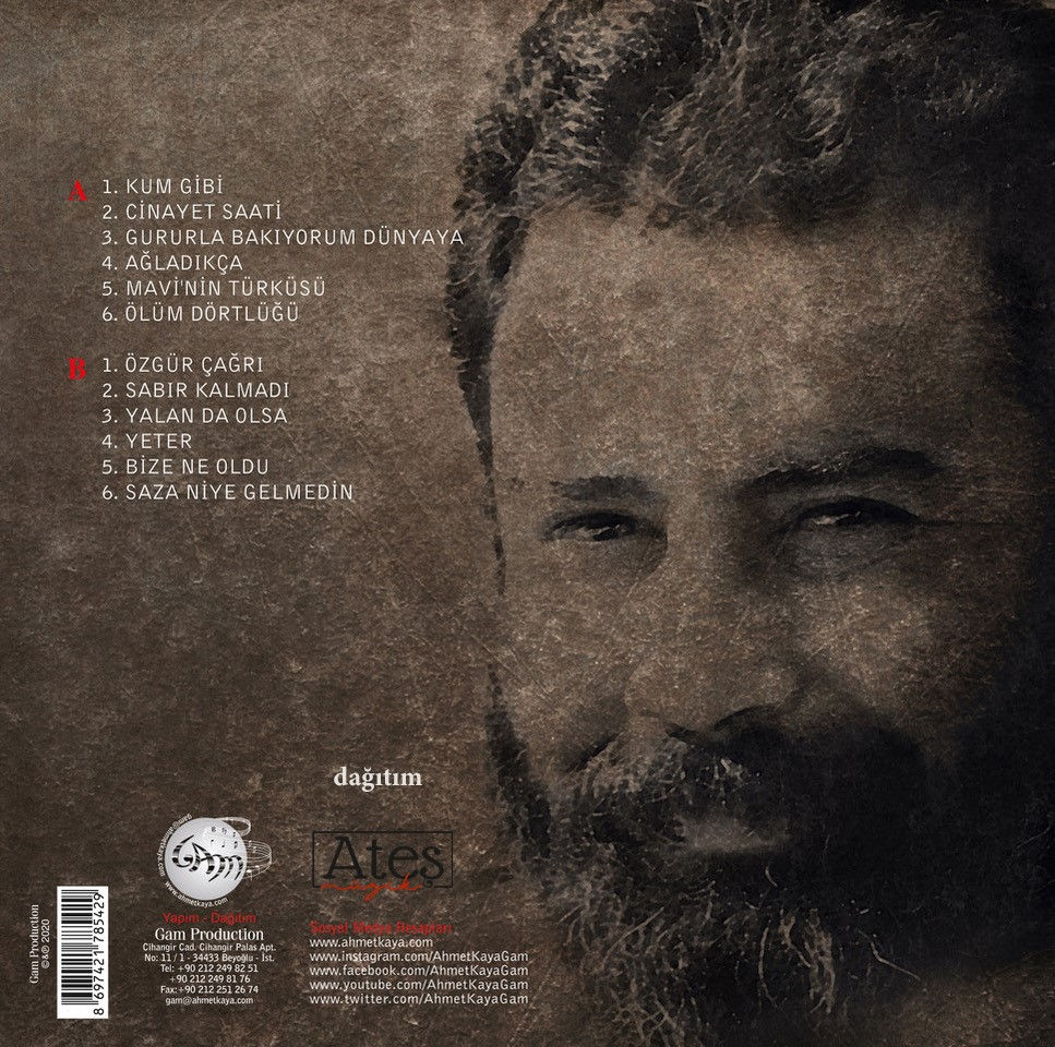 Ahmet Kaya - Şarkılarım Dağlara plak
