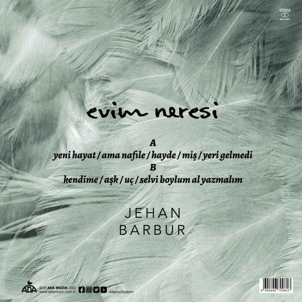 Jehan Barbur - Evim Neresi plak