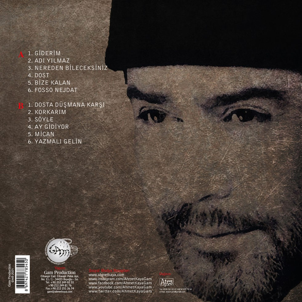 Ahmet Kaya - Dosta Düşmana Karşı plak