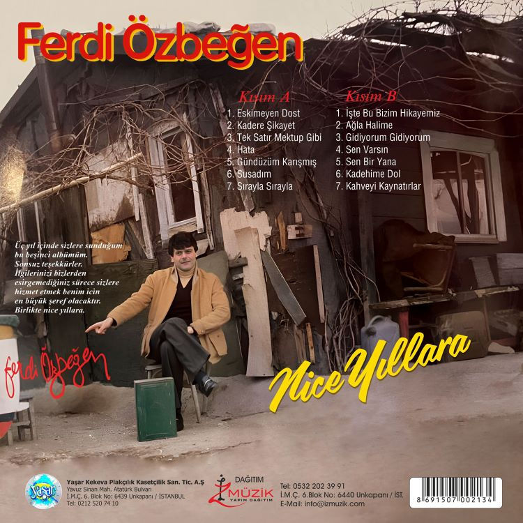 Ferdi Özbeğen - Nice Yıllara plak