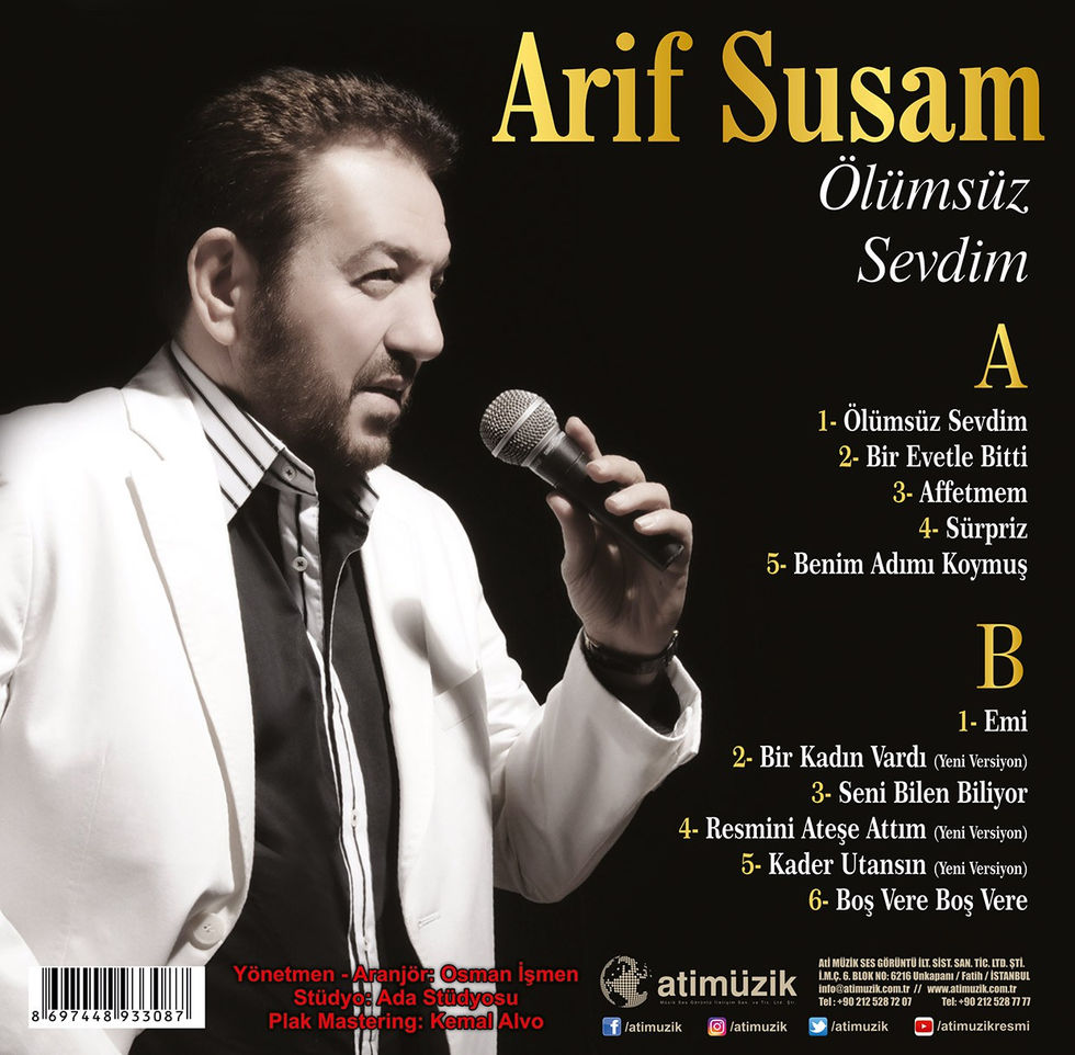 Arif Susam - Ölümsüz Sevdim plak