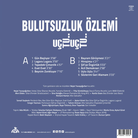 Bulutsuzluk Özlemi - Uçtu Uçtu (Remastered) plak
