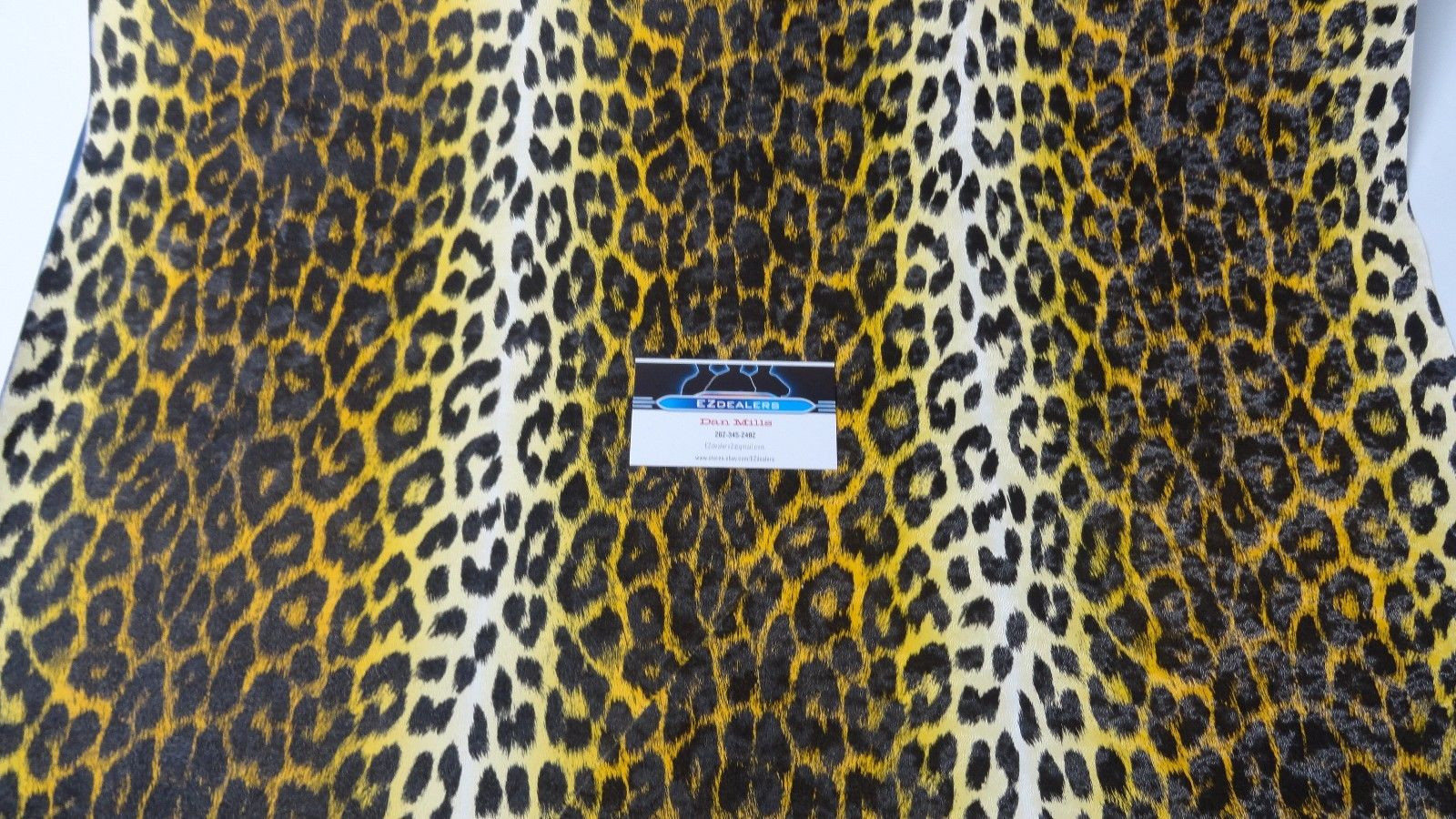 Arctic Cat Yellow Leopard Seat Vinyl
