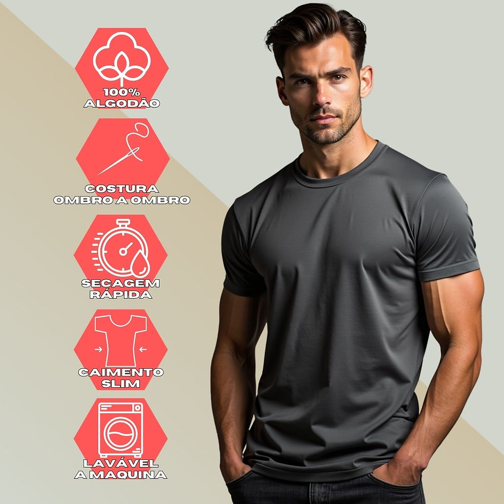 Miniatura: Camiseta básica masculina GuGi com estampa Street Racer Drift, manga curta