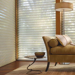 trifold blinds in Calgary office