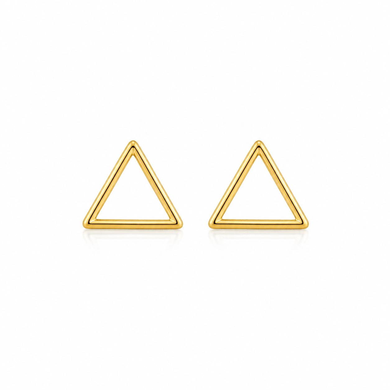 Brinco Triângulo Minimalista Dourado