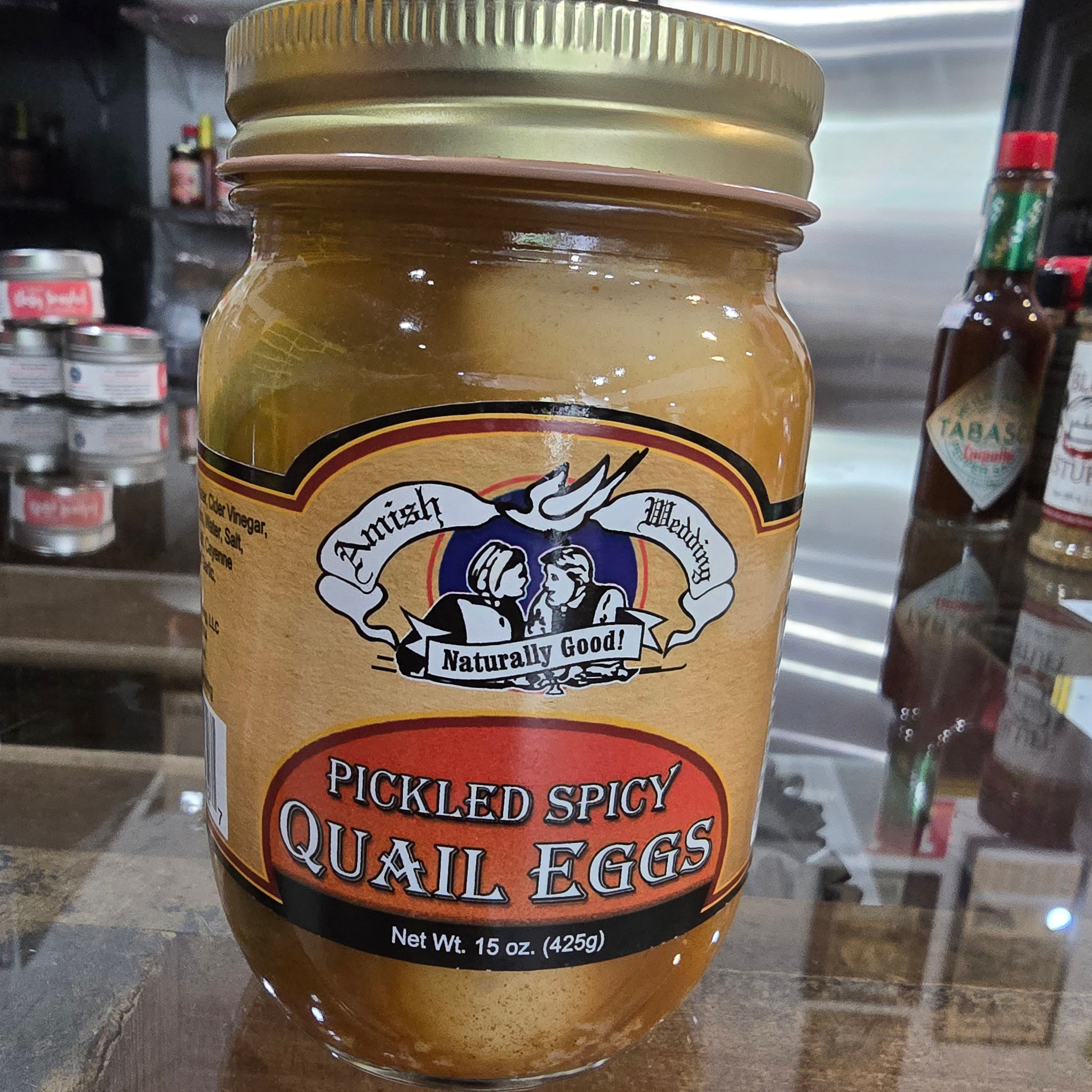 Spicy Pickled Quail Eggs - local/pick-up only