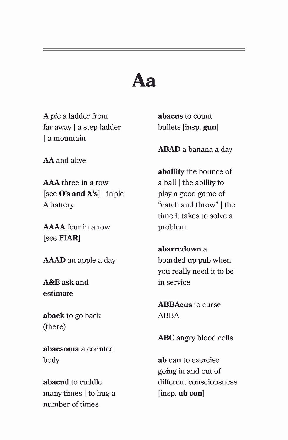 Thumbnail: 'adDICTIONARY' by Leanne Bridgewater (670 pages)