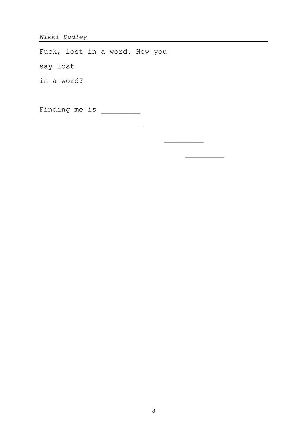 Thumbnail: 'Hope Alt Delete' by Nikki Dudley (50 pages)