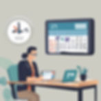create an illustraion based on the following_ _Person Scheduling the Appointment_ A busine