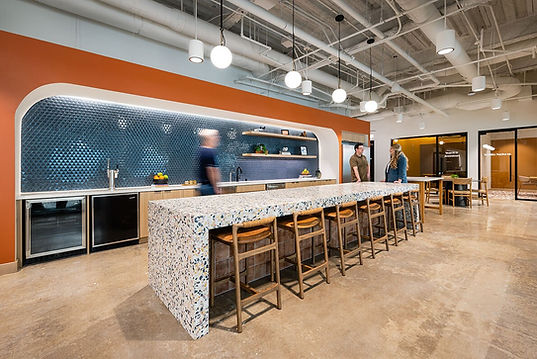 Modern office kitchen and break area