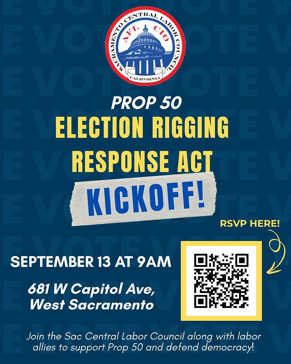 Campaign Kickoff — Prop 50: Election Rigging Response Act (#2)