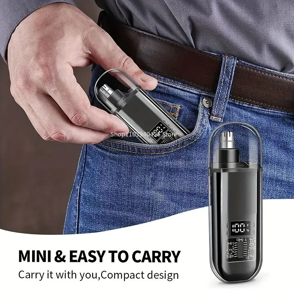 Thumbnail: Electric Nose & Ear Trimmers for Men USB Rechargeable  Portable Mini Compact Des