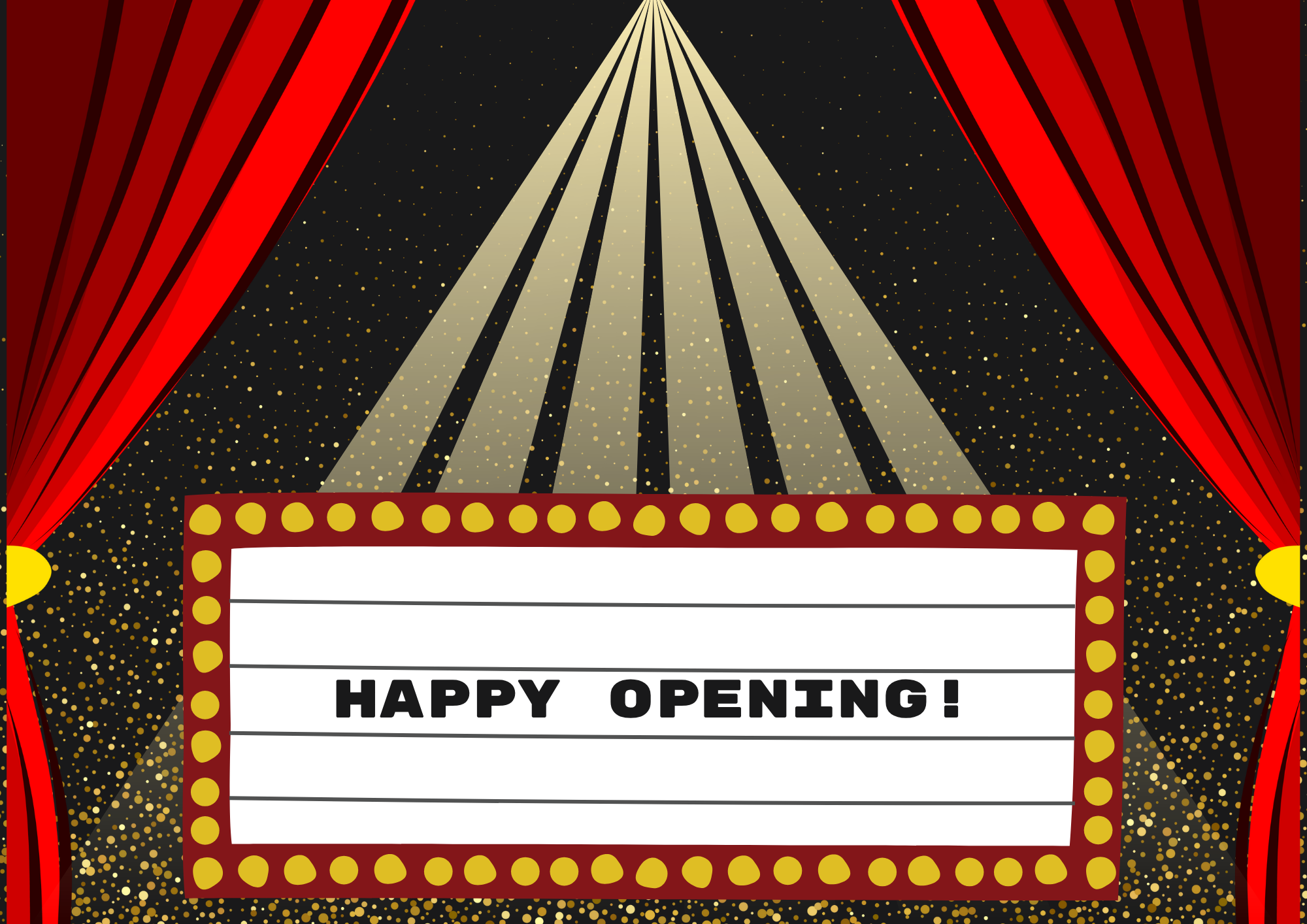 Happy Opening! Post Card