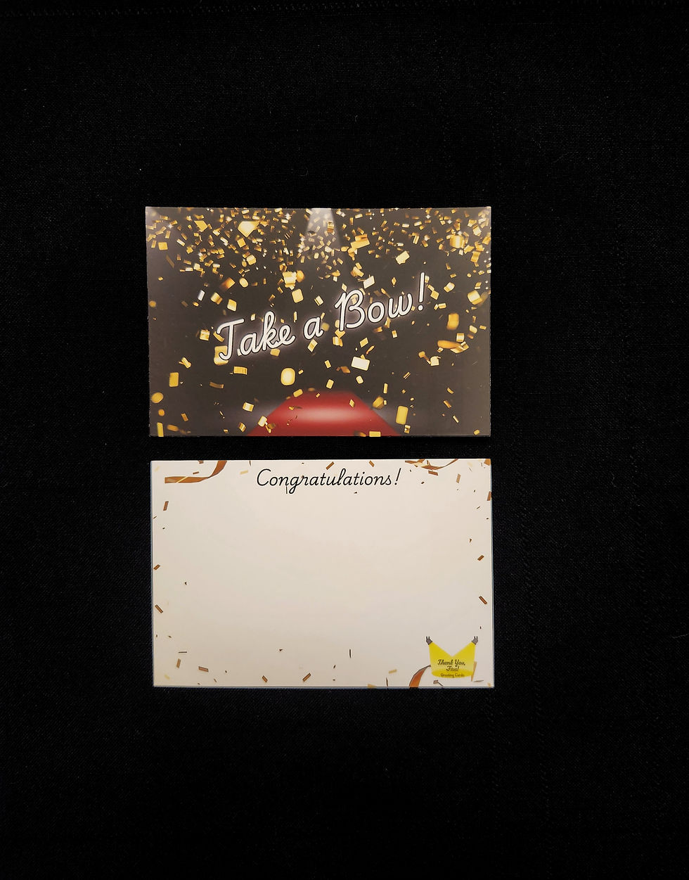 Thumbnail: Take A Bow Confetti Post Card