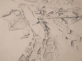 graphite; charcoal on paper