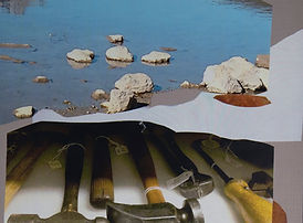 collage on paper