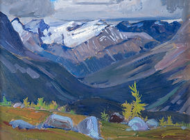 oil on paperboard