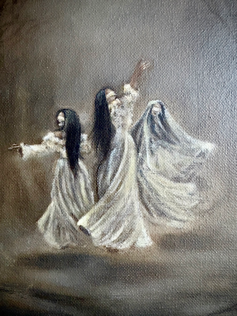 Thumbnail: 'Midnight Mass', Oil on Canvas Original Painting Available