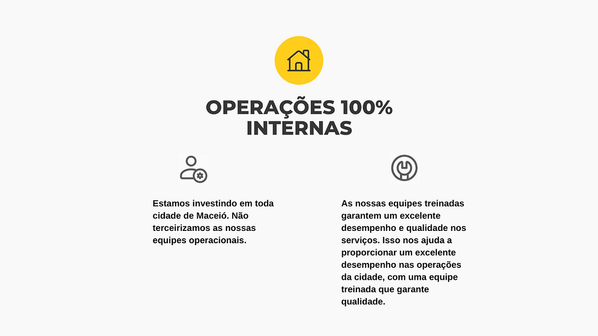 Estamos investindo em cidades por toda a Europa. Não terceirizamos as nossas equipes opera