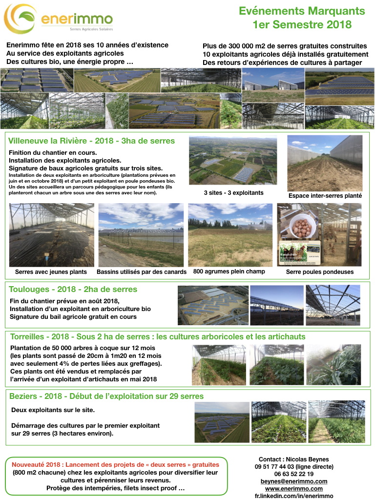 Enerimmo Newsletter 2018 Faits Marquants