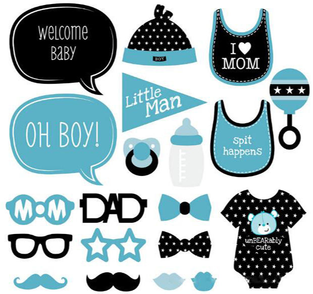 Photo Booth Baby Shower Boy