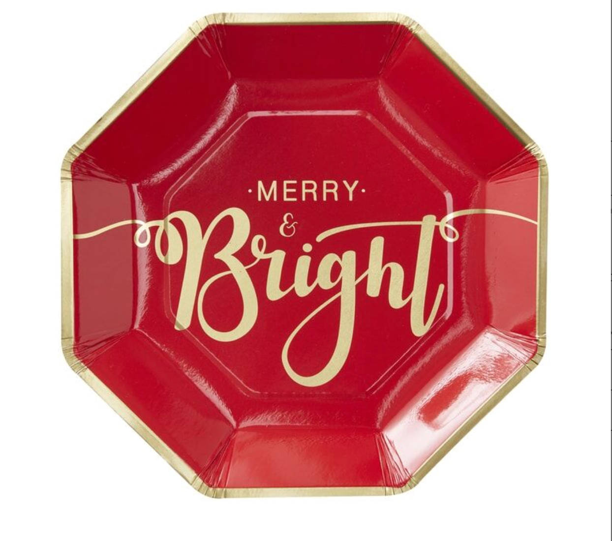 Merry & Bright Weihnacht Teller