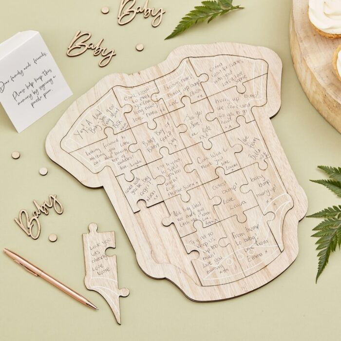 Botanical Baby Shower Hey Baby Gästebuch